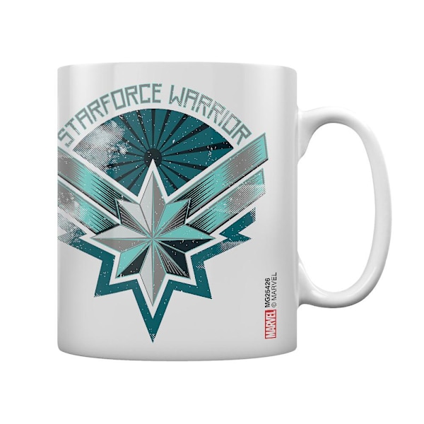 Captain Marvel-mugg: 315 ml, Starforce-logga, keramik multifärg