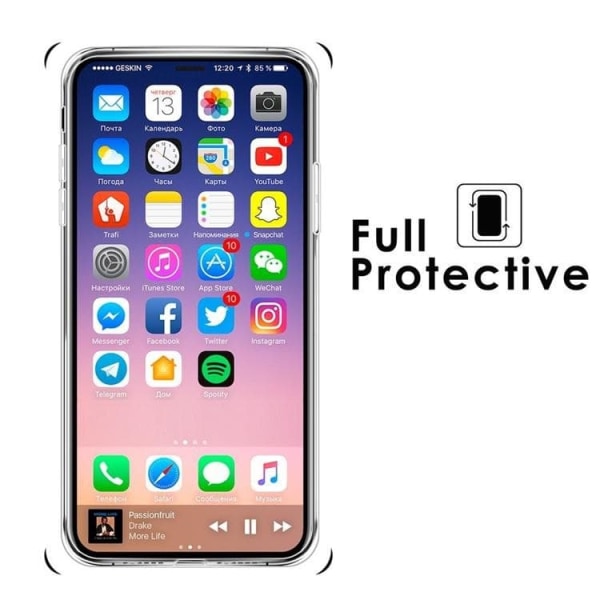 Skyddande Silikonskal iPhone X/XS Transparent