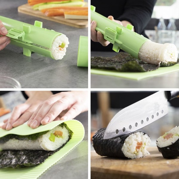 Enkelt Sushikit: Skapa Hemlagad Sushi & Asiatisk Mat Grön