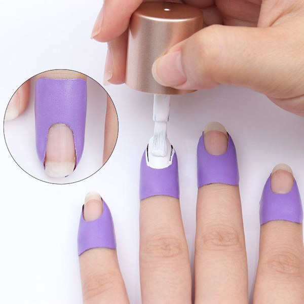 Perfekt Manikyr: Peel Off-Tape för Nagellack & Konst Svart