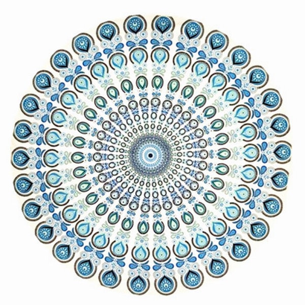 Mönstrad Multifunktionell Strandsjal 139cm MultiColor Nr. 4