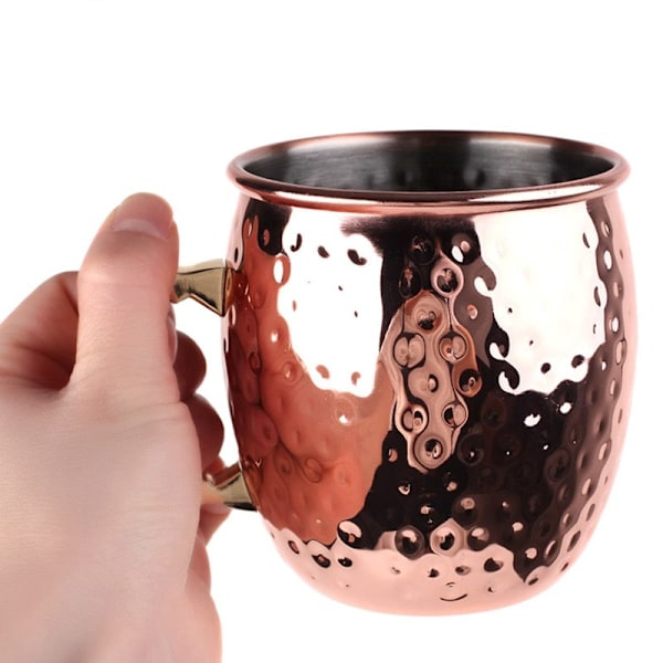 Elegant kopparfärgad bägare i rostfritt stål - 530 ml Koppar