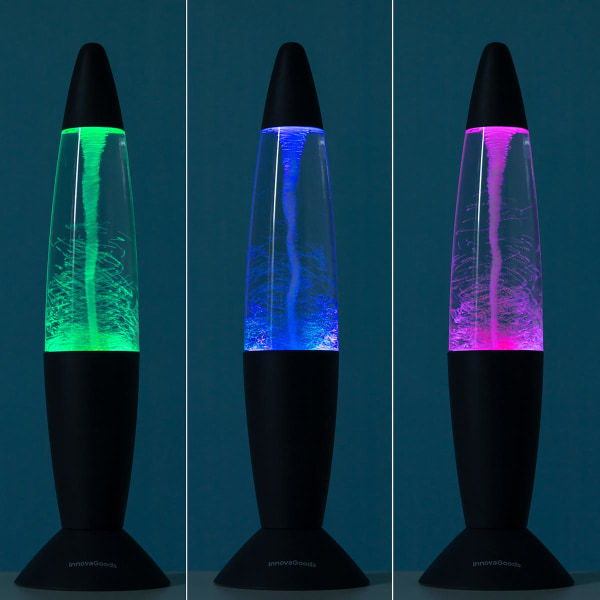 Tornado Lavalampa: Avkopplande LED-färgskift & USB-drift multifärg