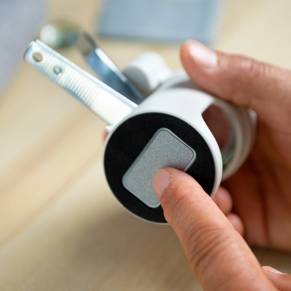 Nagelklippare med LED och förstoringsglas grå