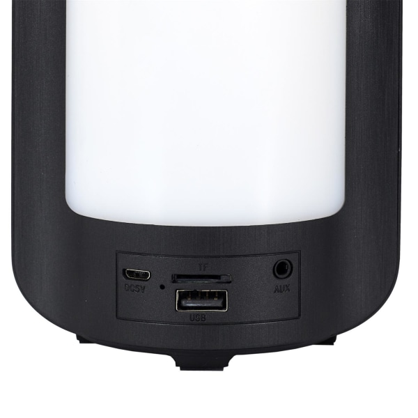 Trendig Bluetooth-högtalare med LED-färger: Bärbar & Kul Svart