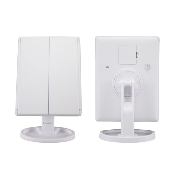 Sminkspegel med LED-ljus Vit