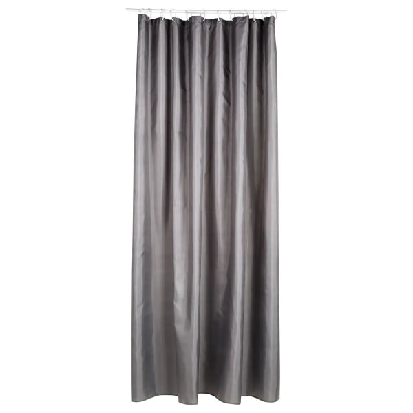 Stiligt och hållbart duschdraperi i grått - 180x200 cm grå