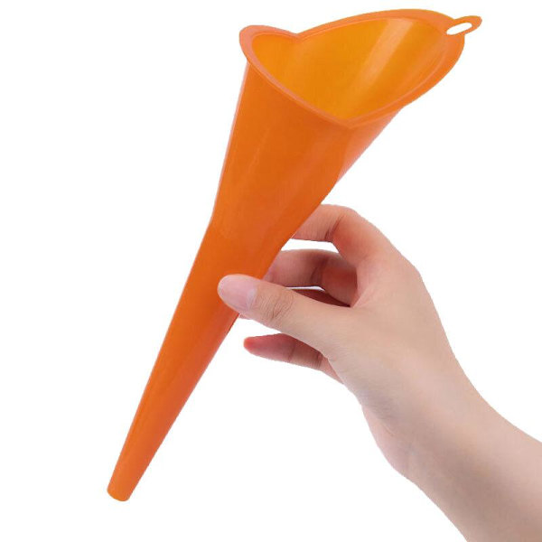 Lättviktig Tratt: Stänkfri Påfyllning för Alla Fordon Orange