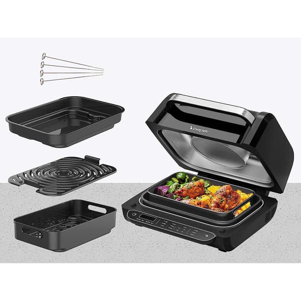 Smart Airfryer: Fritera, Grilla & Baka 230°C Svart