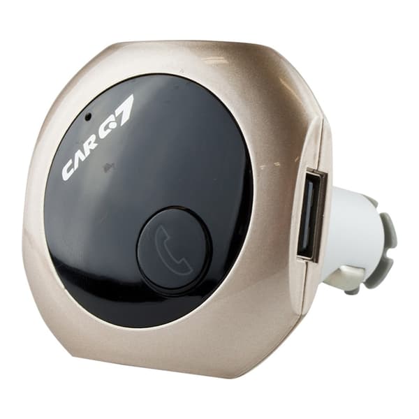 Trådlös FM-sändare: Bluetooth, samtal, musik & USB-laddning Guld