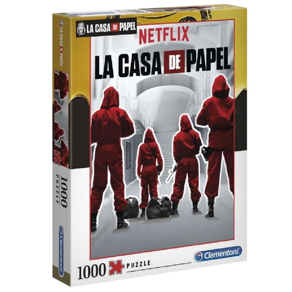 La Casa de Papel Pussel: 1000 bitar, miljövänligt & kvalitet multifärg