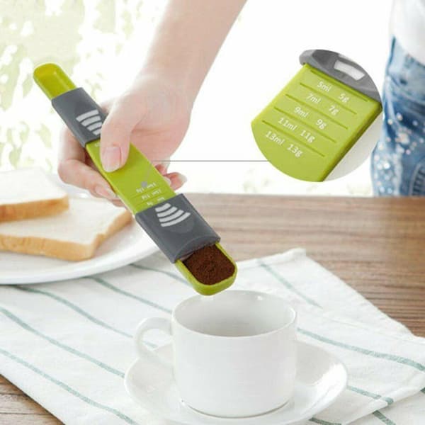 Smart Justerbar Måttsked - Enkel & Noggrann Mätning Grön