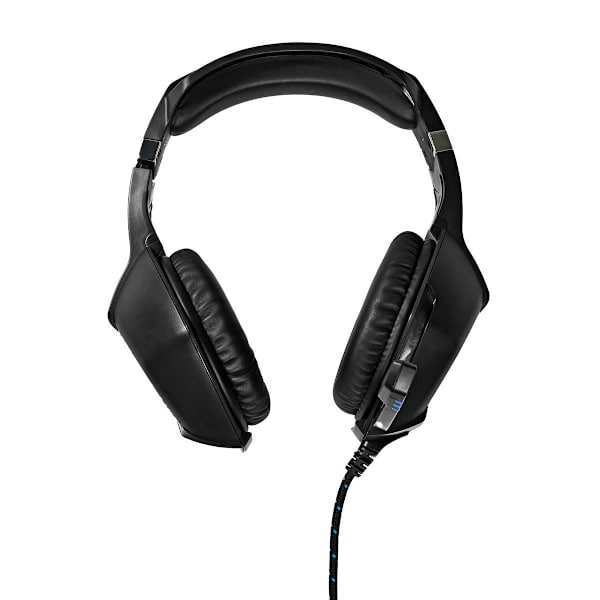 Gaming-headset: Stereoljud, LED & Justerbar Mikrofon Svart