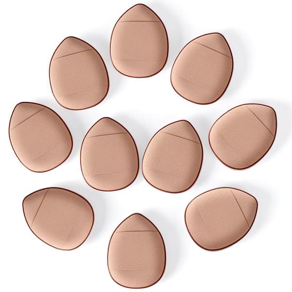 10 Finger-Sminksvampar: Precision & Kontroll Beige