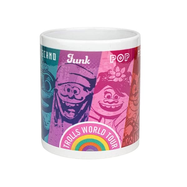Trolls World Tour Mugg: 6 Musikstilar, 31,5 cl multifärg