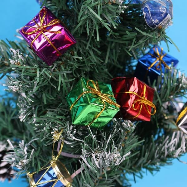Färgglada Presentaskar: 12-pack Julpynt i 6 Nyanser multifärg