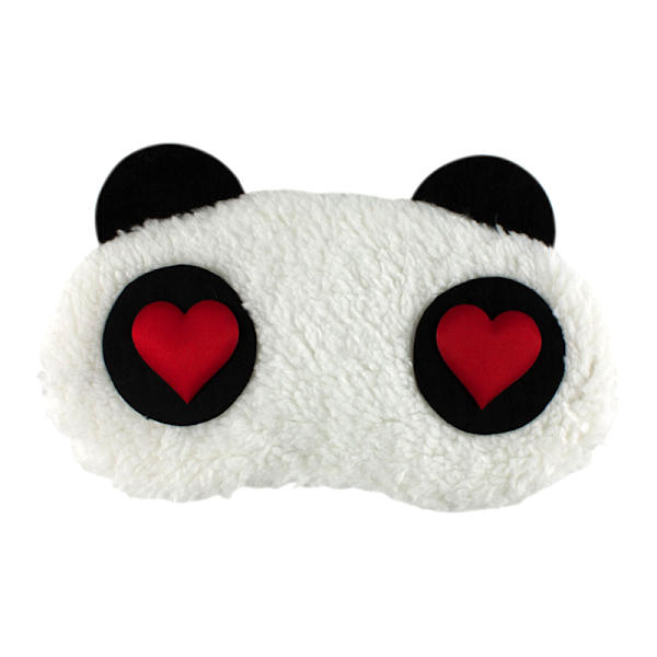 Fluffig sovmask för bättre sömn - Kär Panda multifärg one size