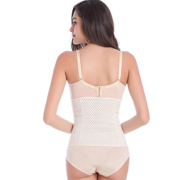 Träningskorsett för bättre hållning och timglasfigur Beige one size