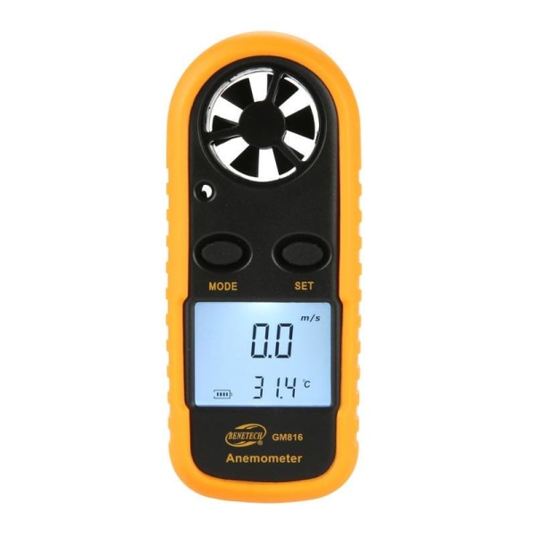 Digital Anemometer för Vindsurfing, Fiske & Mer Orange