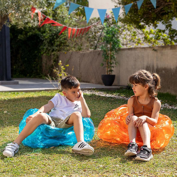 Uppblåsbara Bubbelbollar 2-pack - Säker Vildlek multifärg