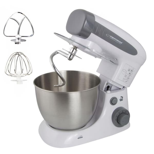 Kraftfull Köksassistent 800W - 6 Hastigheter, 4L Vit