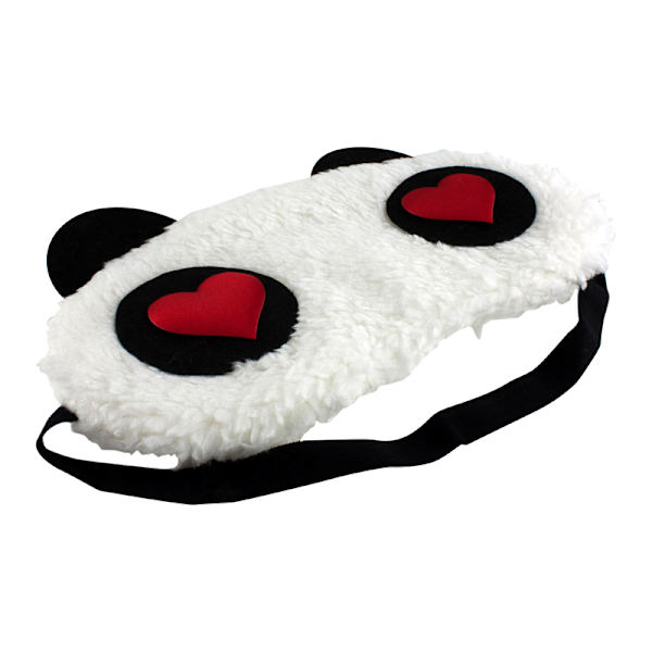 Fluffig sovmask för bättre sömn - Kär Panda multifärg one size