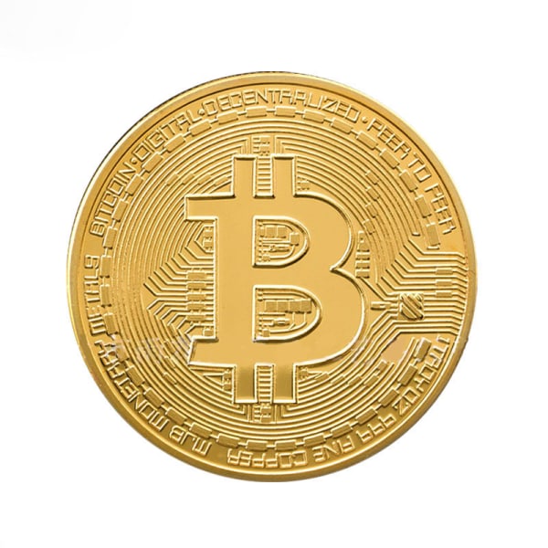 Unik pläterad krona - Få en verklig bild av BitCoin! Guld