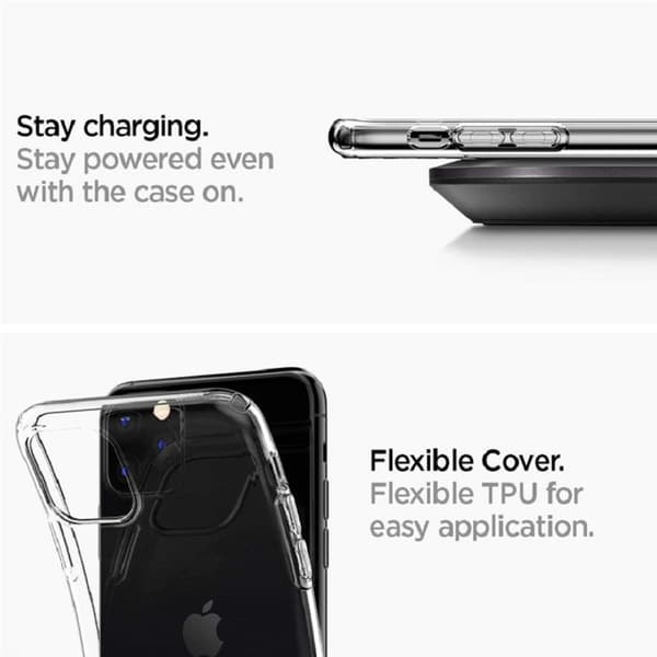 Silikonskal iPhone 11: Perfekt passform, tunt & starkt skydd Transparent