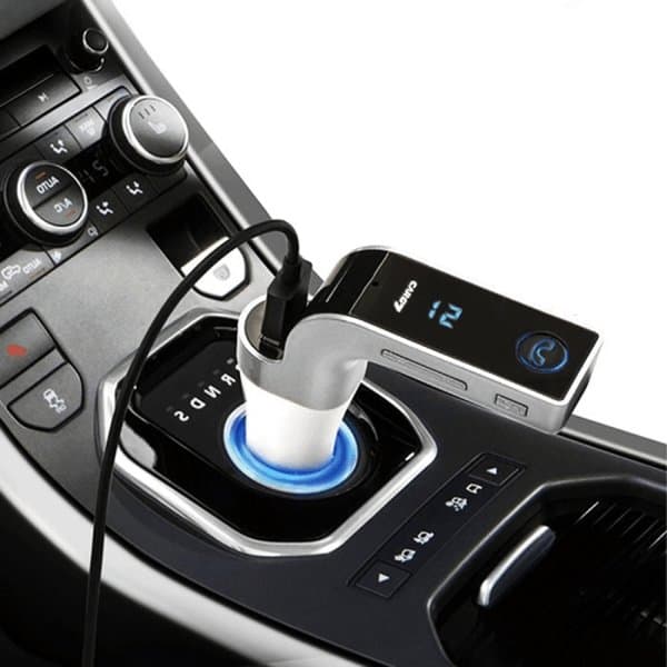 Smidig Bluetooth FM-sändare: Musikstreaming & Handsfree Silver