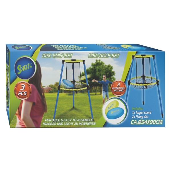 Frisbeegolf-set: 2 frisbees, korgställning, för alla åldrar multifärg
