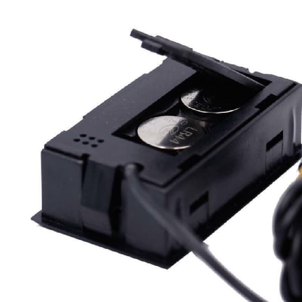 Digital Termometer för Kyl & Frys: Tydlig Display, 1m Kabel Svart
