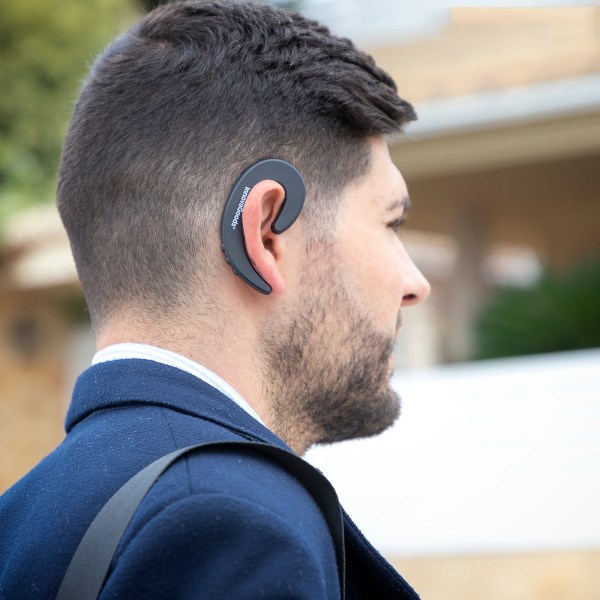 Trådlöst headset med unik ljudupplevelse och bekväm design Svart
