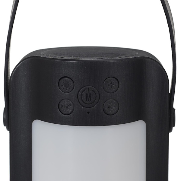 Trendig Bluetooth-högtalare med LED-färger: Bärbar & Kul Svart