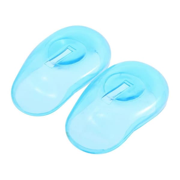Smidiga öronskydd för färgning och styling - 2-pack Blå