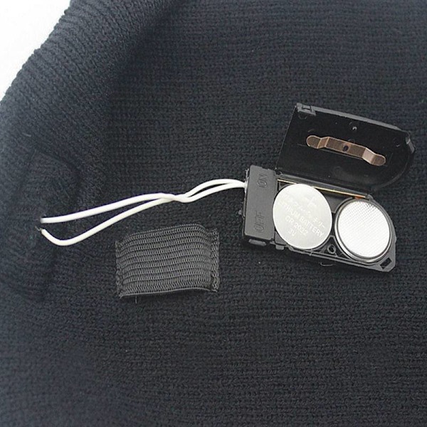 Mössa med LED-Pannlampa: Varmt, Ljust & Justerbar Storlek Svart one size