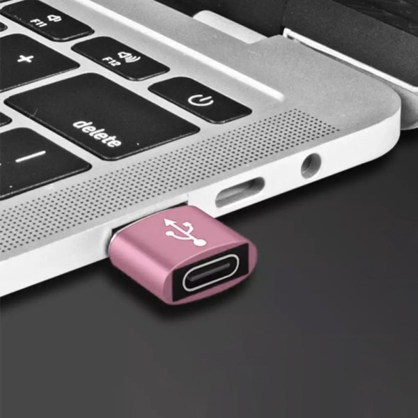 Trådlös USB-C till USB-A Adapter: Kompakt, Snygg & Effektiv Rosa
