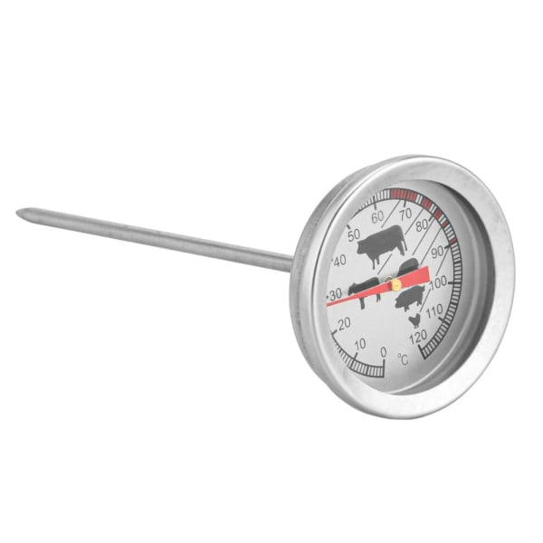 Perfekt Kött med Analoga Termometer: 0-120°C Silver