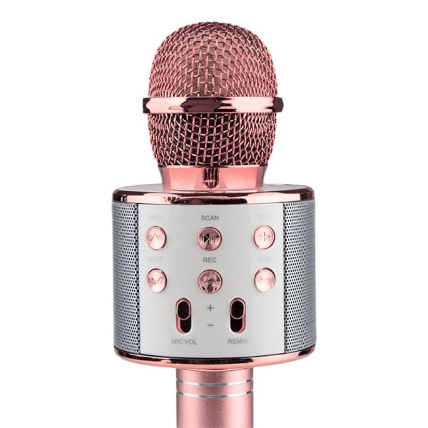 Trådlös KTV Karaoke-mikrofon: Sjung, Selfies & Inspelning Rosa