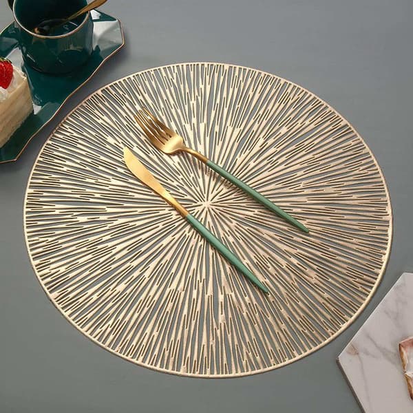 Lyxiga Guldiga Bordstabletter - Elegant Dukning Guld
