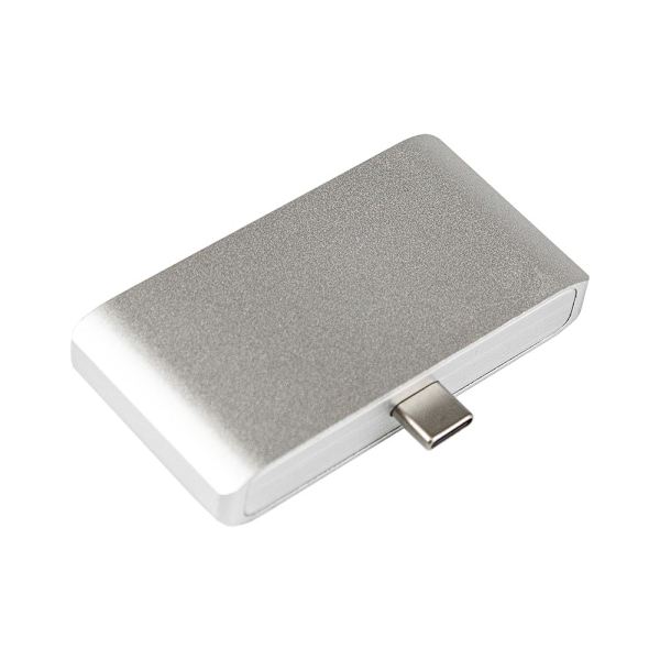 Mångsidig USB-C Hub: 4K HDMI, USB 3.0 & Snabb Laddning Silver