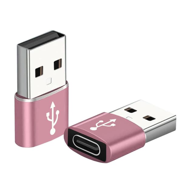 Trådlös USB-C till USB-A Adapter: Kompakt, Snygg & Effektiv Rosa