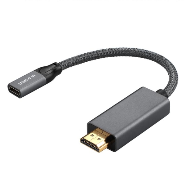 USB-C 3.1 till HDMI-adapter: Snabb överföring, arbete & nöje grå
