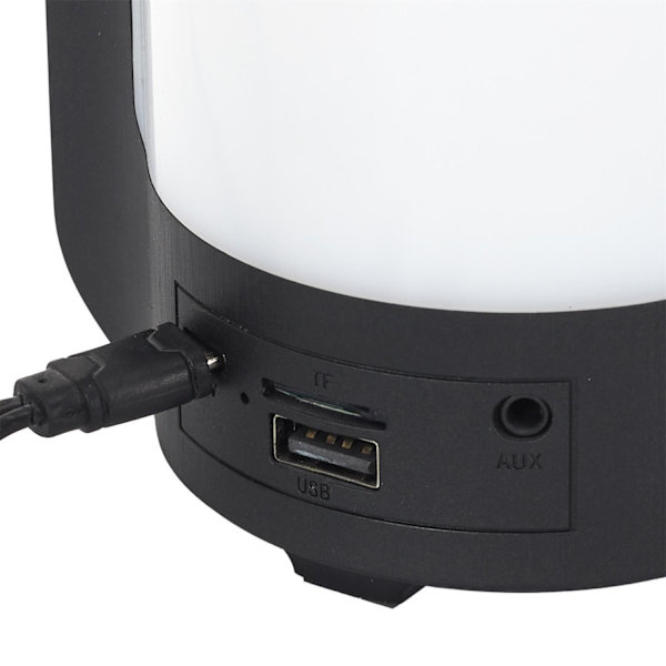 Trendig Bluetooth-högtalare med LED-färger: Bärbar & Kul Svart
