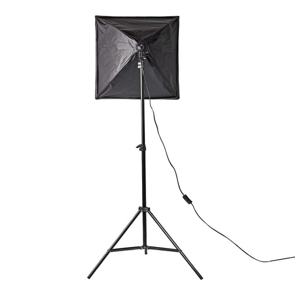 Fotostudio Belysningssats: Perfekt Ljus, Softboxar & Väska Svart