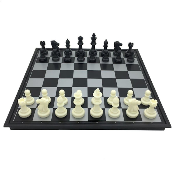 3-i-1 Kompakt Resespelset: Schack, Backgammon, Dam multifärg