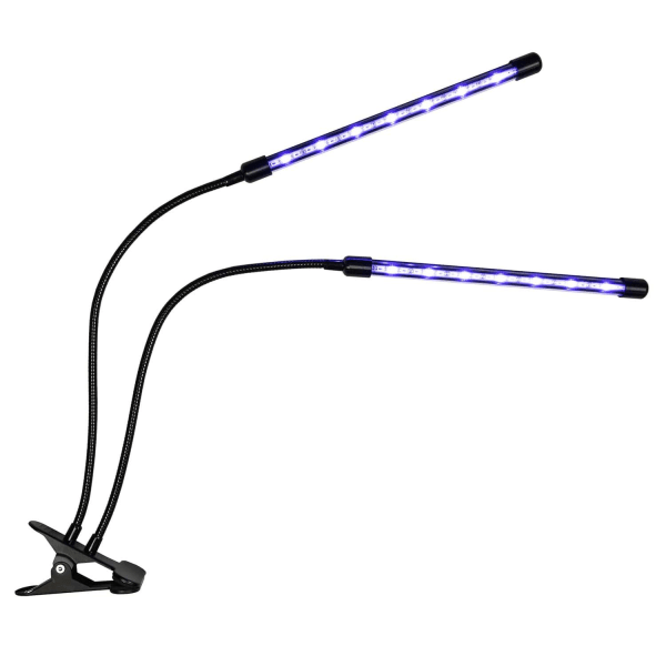 Odla färska kryddor året runt med LED Växtlampa & Timer Svart