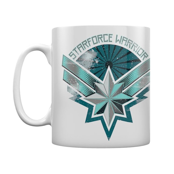 Captain Marvel-mugg: 315 ml, Starforce-logga, keramik multifärg