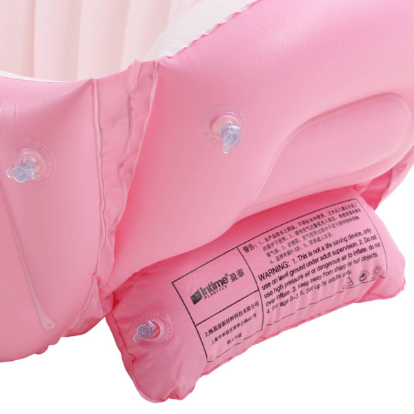 Uppblåsbart Babybadkar: Portabelt, Mjukt & Bekvämt Rosa