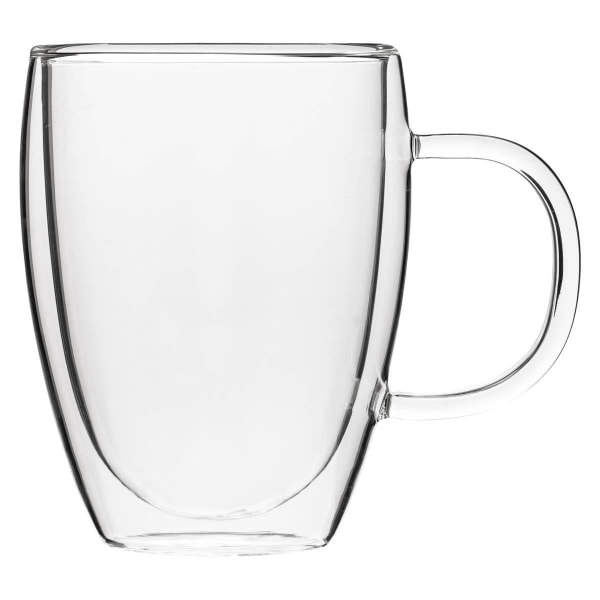 Läcker och praktisk temugg med inbyggd sil och lock Transparent