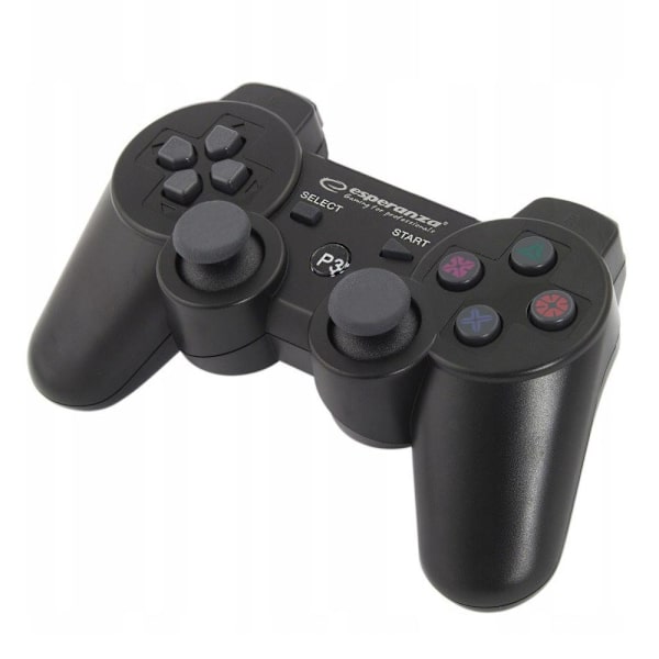 PS3 Bluetooth Vibration Handkontroll: Ergonomisk & Avancerad Svart